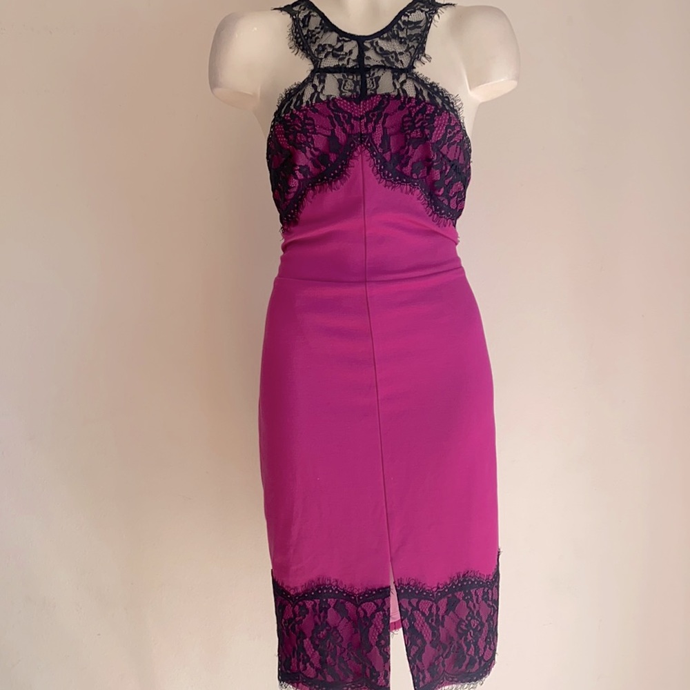 New Guess dress Pink w lace Small $118